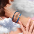 Einhorn Lila | Silber | Schimmerndes Bärenarmband